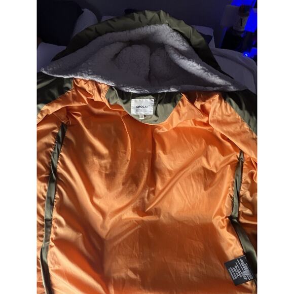 Orolay Womens XSmall Duck Down Peat Moss Puff Winter Jacket Coat Hooded - Picture 5 of 13